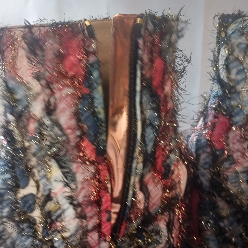 Salvatore Ferragamo Pisa Fringed Tinsel Multicolo… - image 4